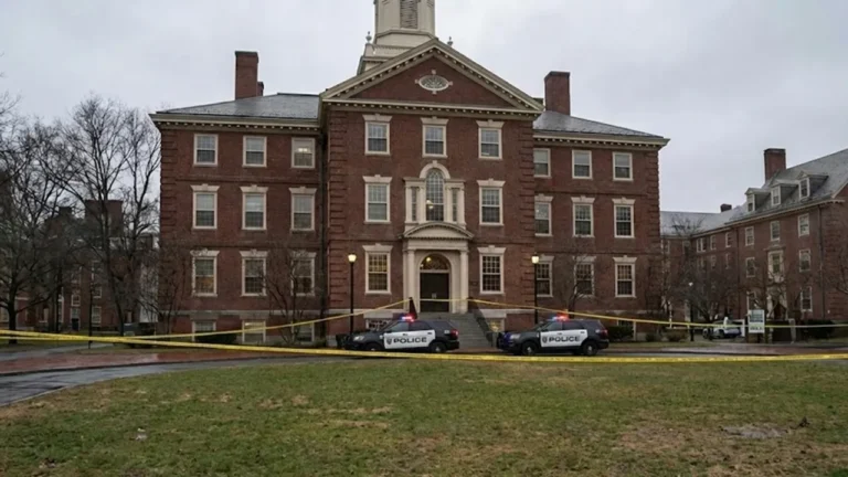 Brown University campus building in Rhode Island, USA