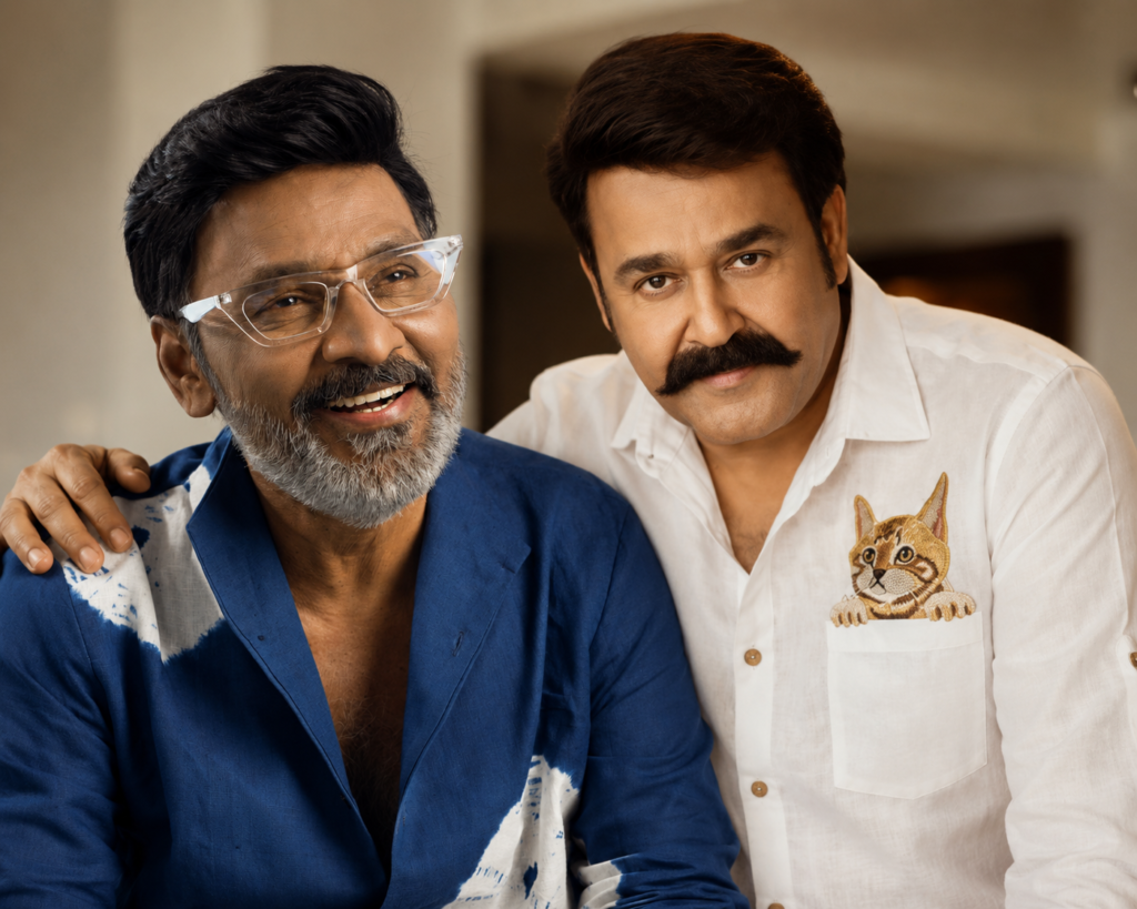 കെ. ഭാഗ്യരാജും മോഹൻലാലും ഒരുമിച്ചുള്ള ചിത്രം