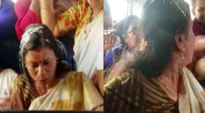 Minister Bindu Krishna inside KSRTC bus Kollam