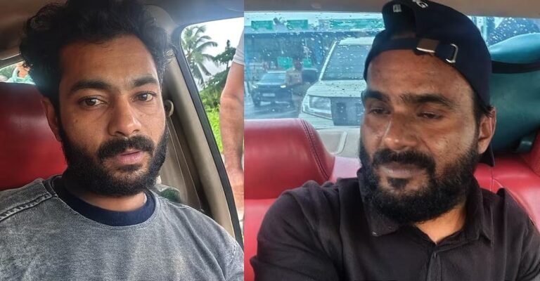 കാസർകോട് 30 കിലോ കഞ്ചാവുമായി പിടിയിലായ പ്രതികളും കാറും