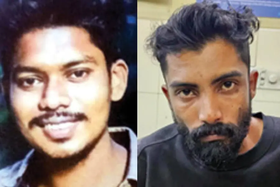ഉദയംപേരൂർ അപകടസ്ഥലവും പോലീസും.