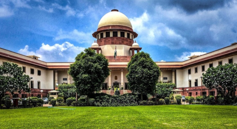 Supreme Court of India building representing legal proceedings for missing captain