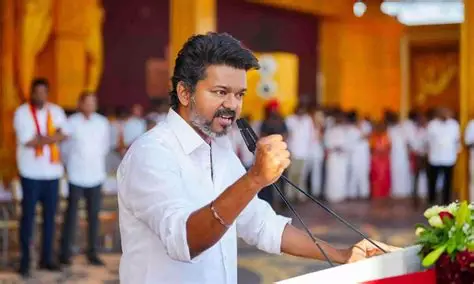 Tamil Nadu Chief Minister Vijay addressing the assembly on women safety
