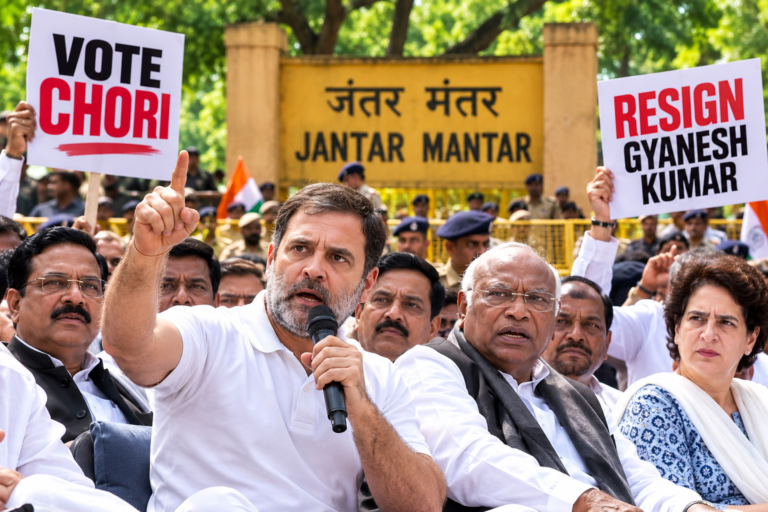 rahul demands gyanesh kumar's resignation
